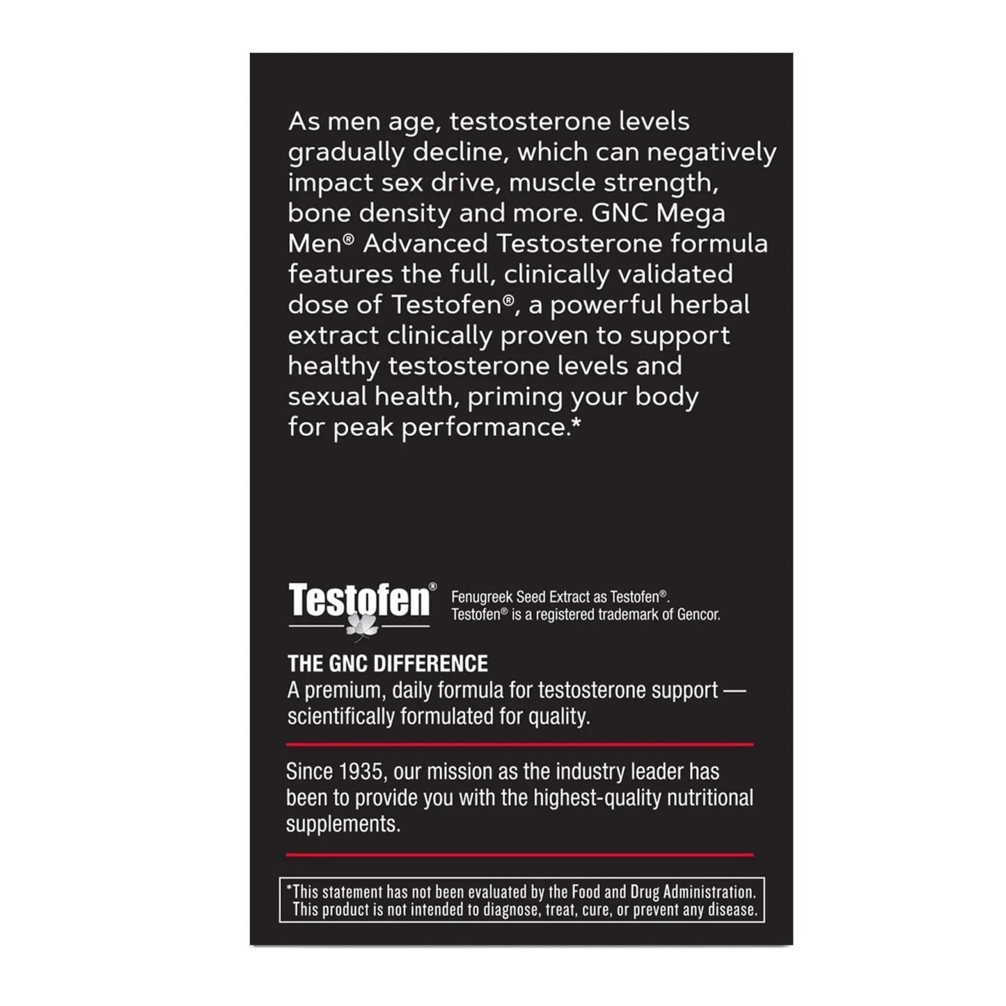 GNC Mega Men Advanced Testosterone Support – 60 Capsules, 30-Day Supply - Exotic Pro