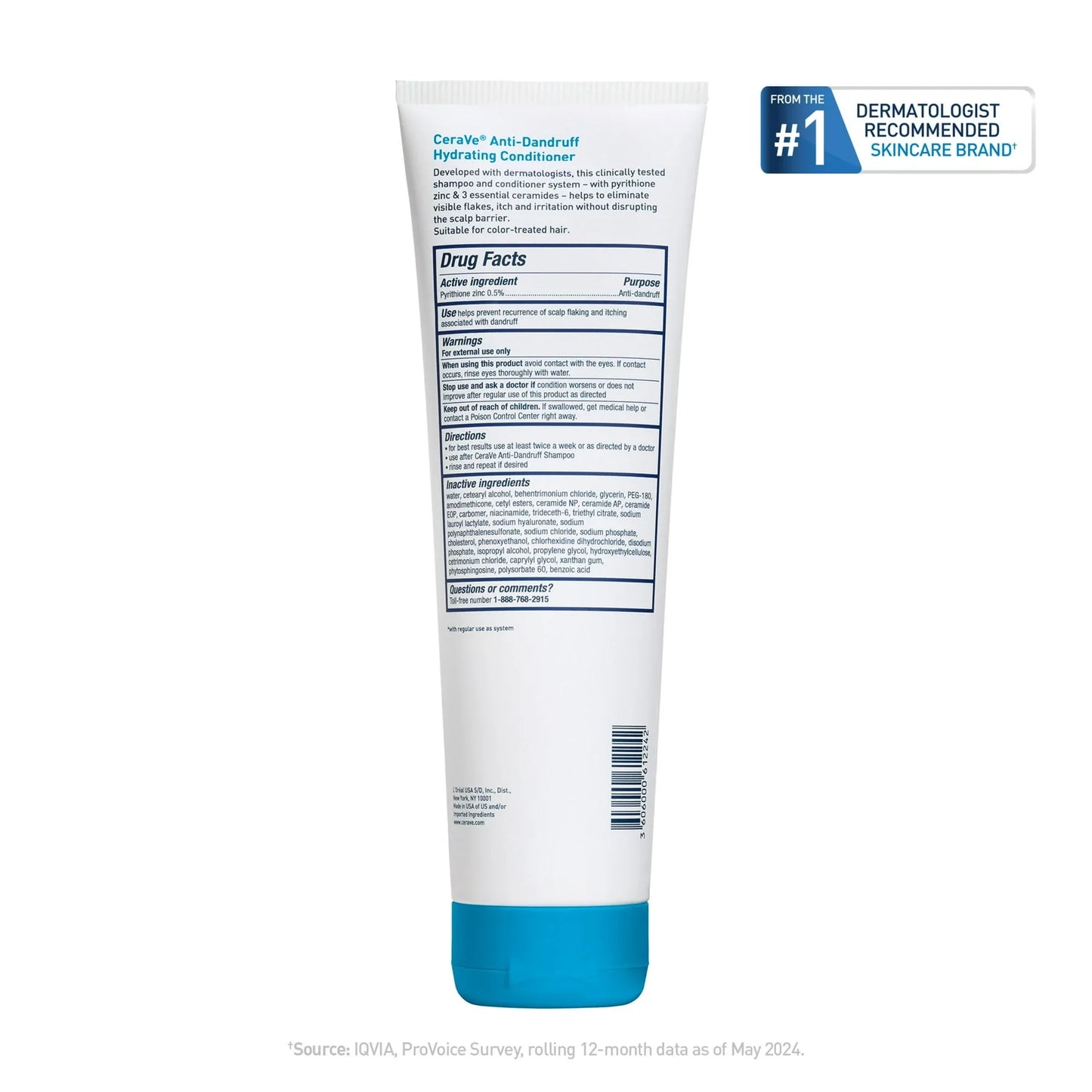 CeraVe Hydrating Anti-Dandruff Conditioner – 9 fl oz, Fragrance-Free - Exotic Pro