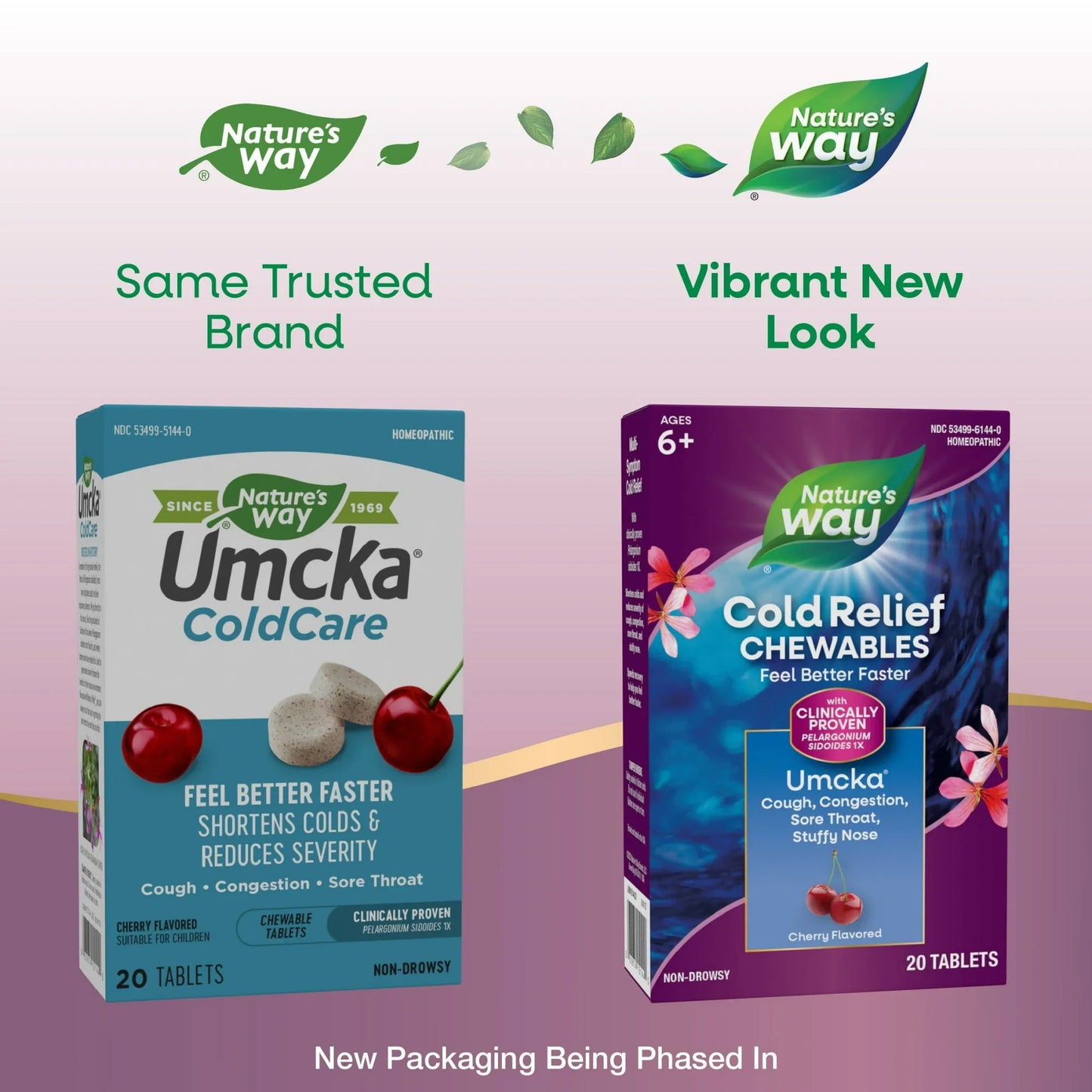 Nature's Way Umcka ColdCare – Cherry Chewables for Fast Relief, 20 Ct - Exotic Pro