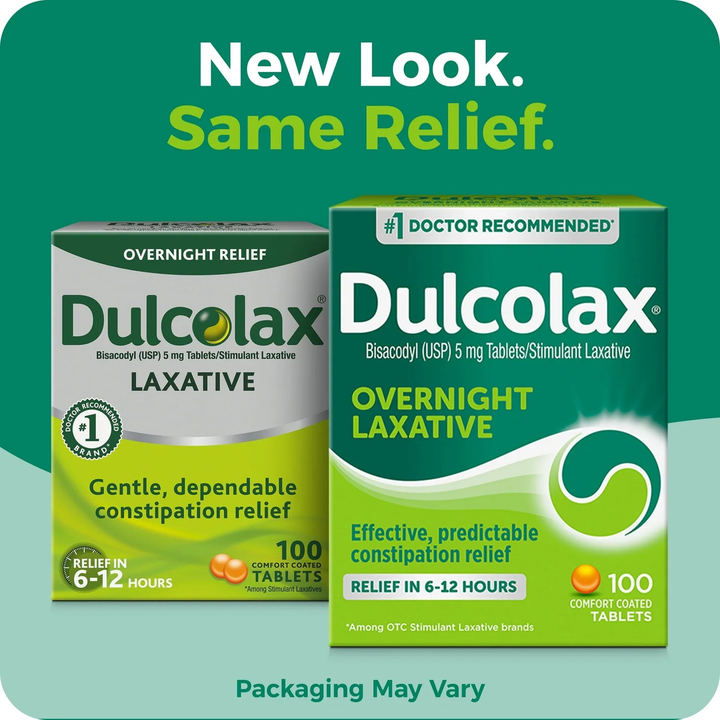 Dulcolax Laxative Tablets 100 Ct | Overnight Constipation Relief with Bisacodyl - Exotic Pro