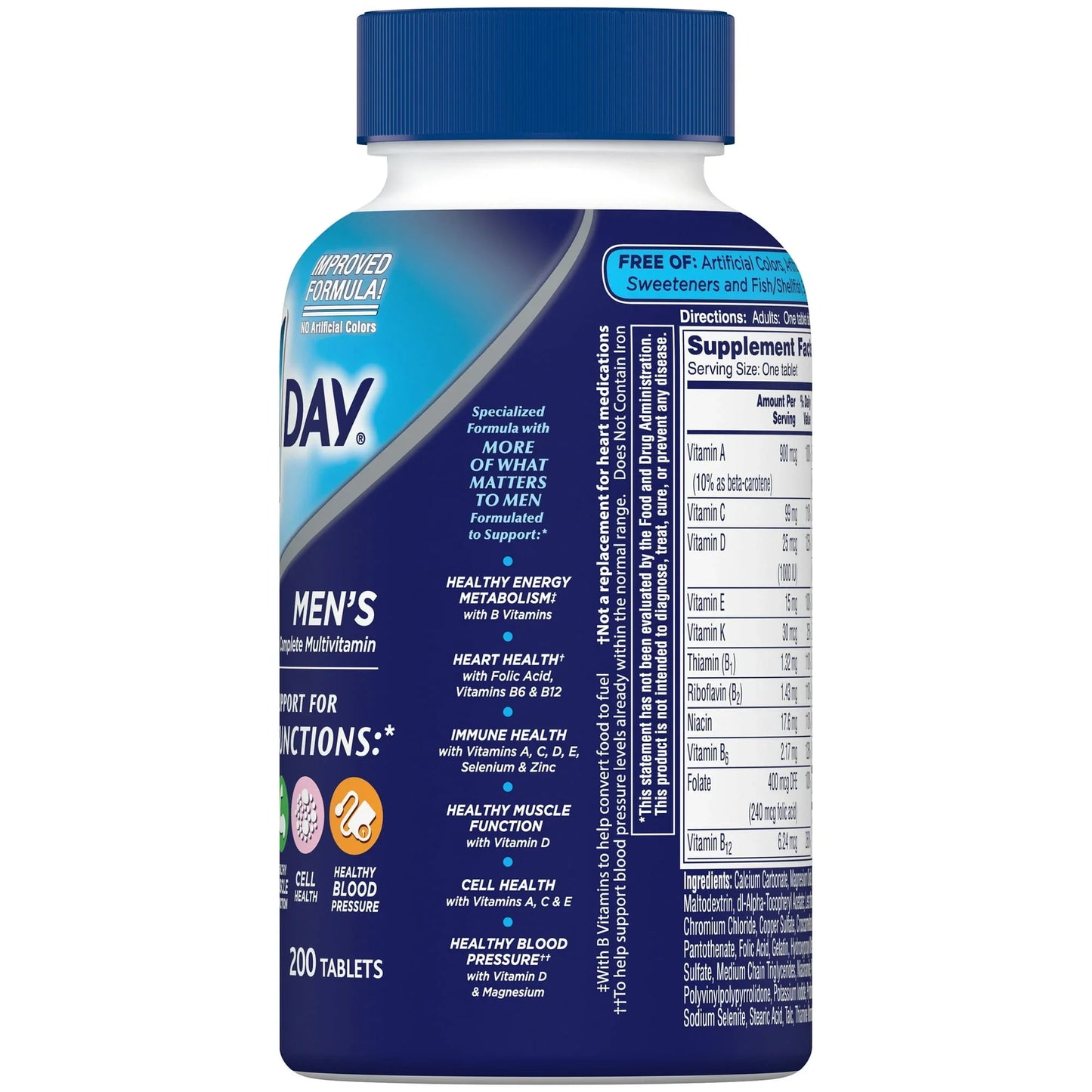 One A Day Men’s Multivitamin – Complete Daily Supplement, 200 Ct - Exotic Pro