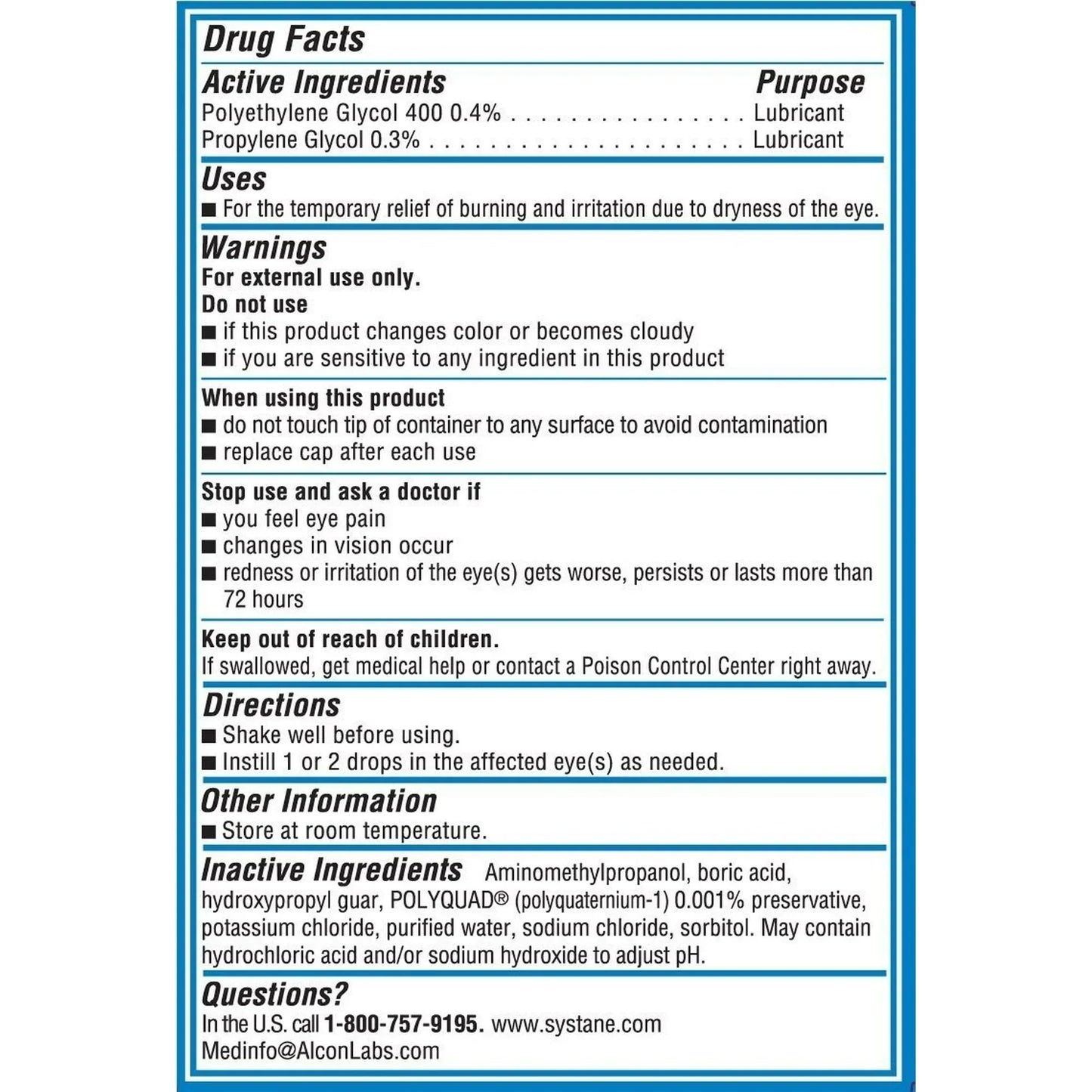 Systane Ultra Dry Eye Drops Daily Use – 2x4mL Pocket Pack - Exotic Pro