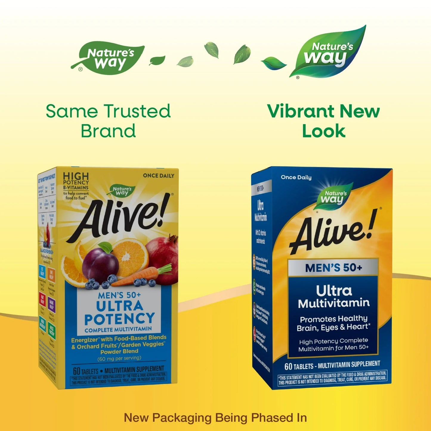 Nature’s Way Alive! Men’s 50+ Multivitamin – Ultra Potency, 60 Tablets - Exotic Pro