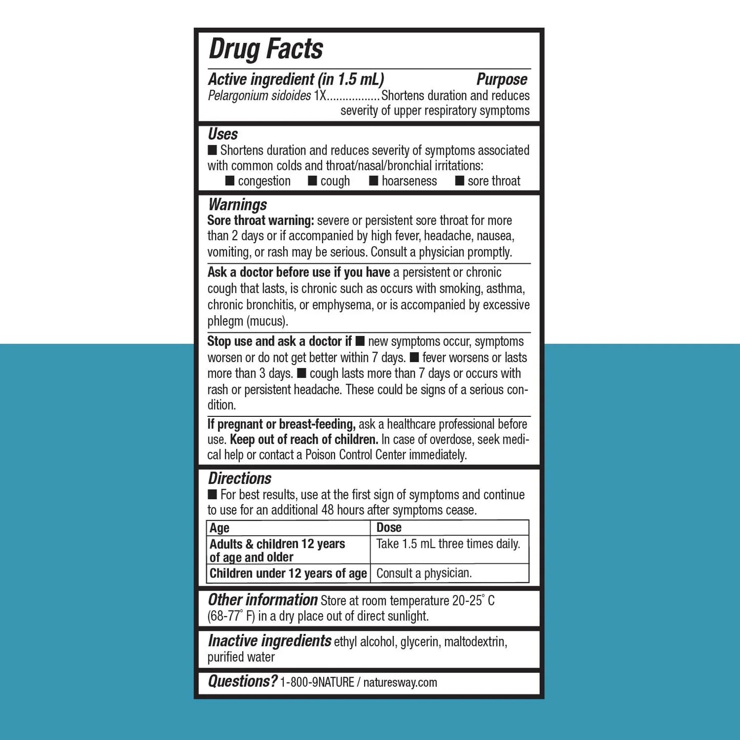 Nature’s Way Umcka ColdCare – Fast Cold Relief Drops, Alcohol-Free, 1 oz - Exotic Pro