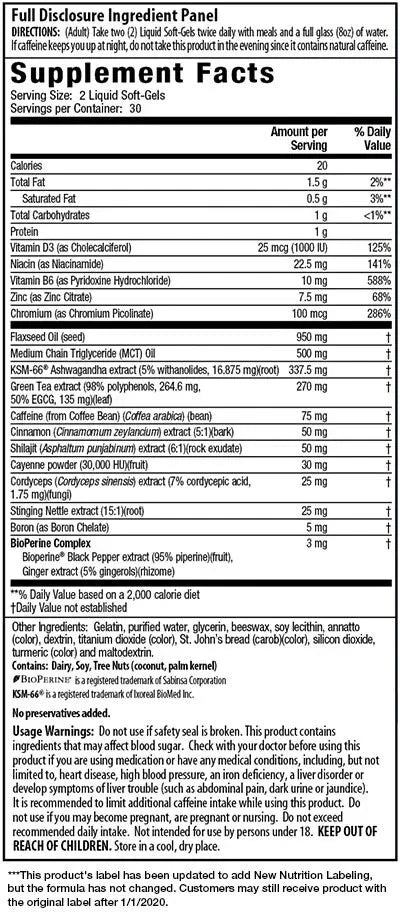 Irwin Naturals Testosterone-Extra Fat Burner Supplement, 68 Softgels - Exotic Pro