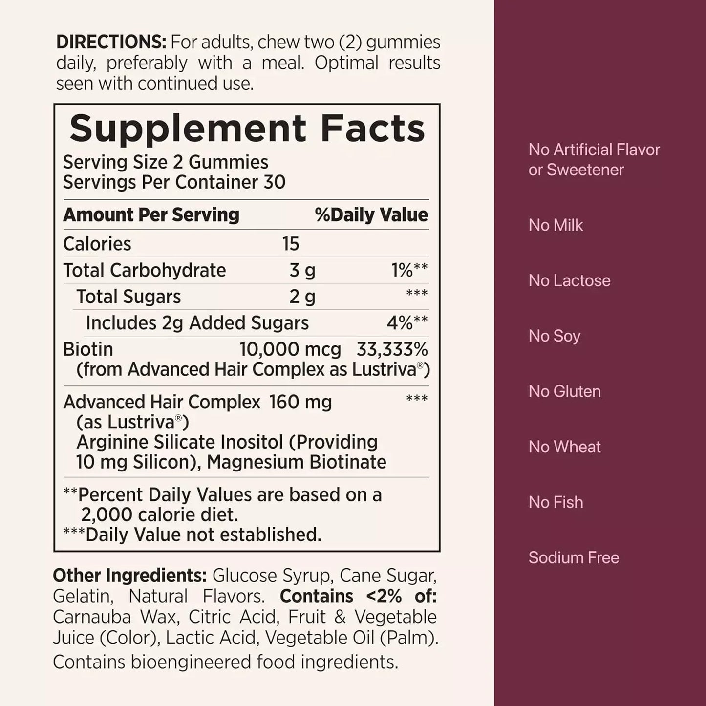 Nature's Bounty Optimal Solutions Hair Growth Gummies – 60 Ct | Biotin & Collagen Support - Exotic Pro
