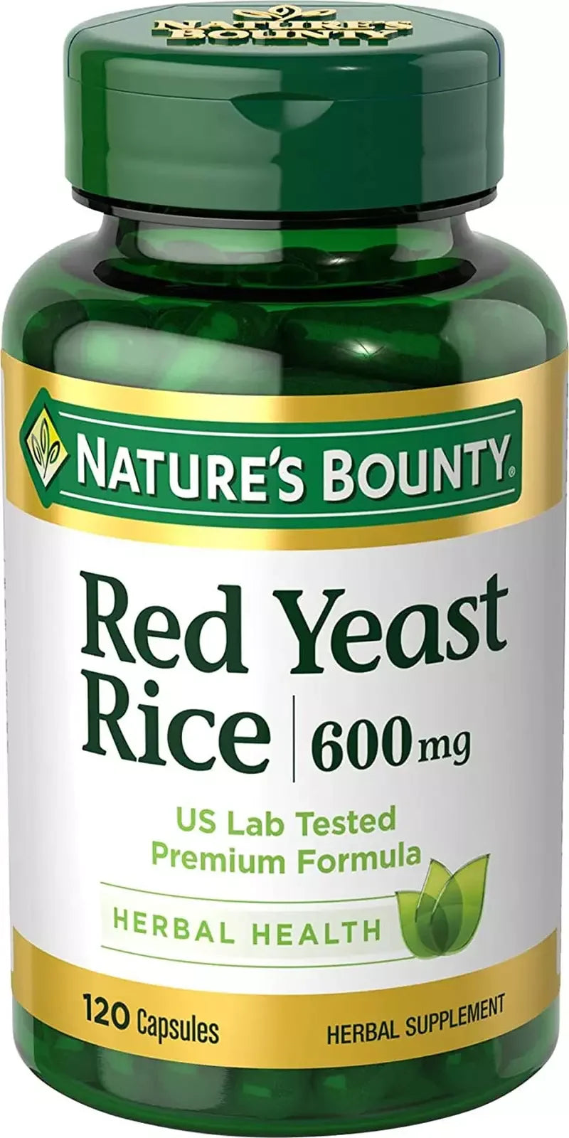 Nature's Bounty Red Yeast Rice – 600mg, 120 Ct | Heart & Cholesterol Support - Exotic Pro