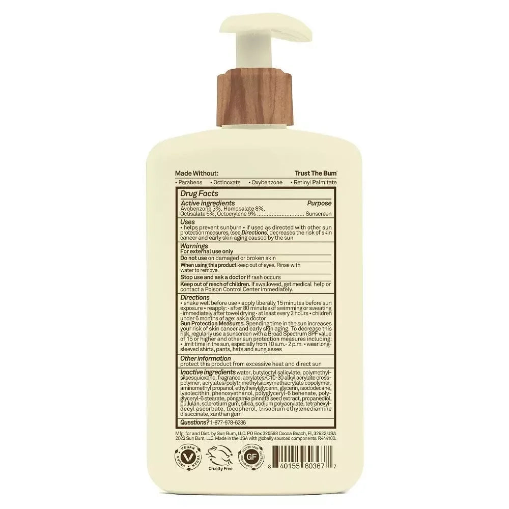 Sun Bum Daily SPF 50 Body Lotion – 8 oz | Broad-Spectrum Protection - Exotic Pro