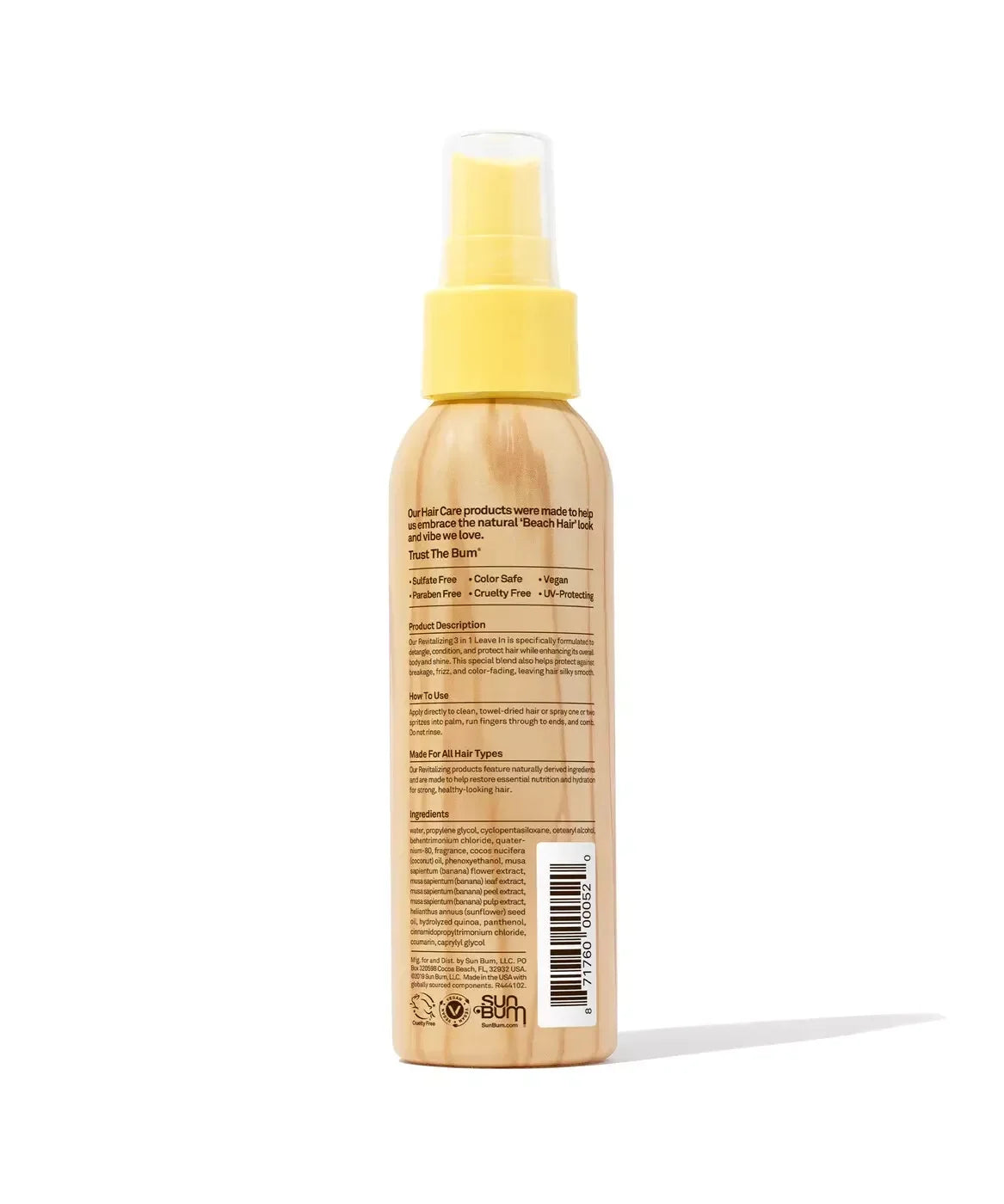 Sun Bum Revitalizing 3 in 1 Leave-In Conditioner Spray Detangler - 4 oz - Exotic Pro