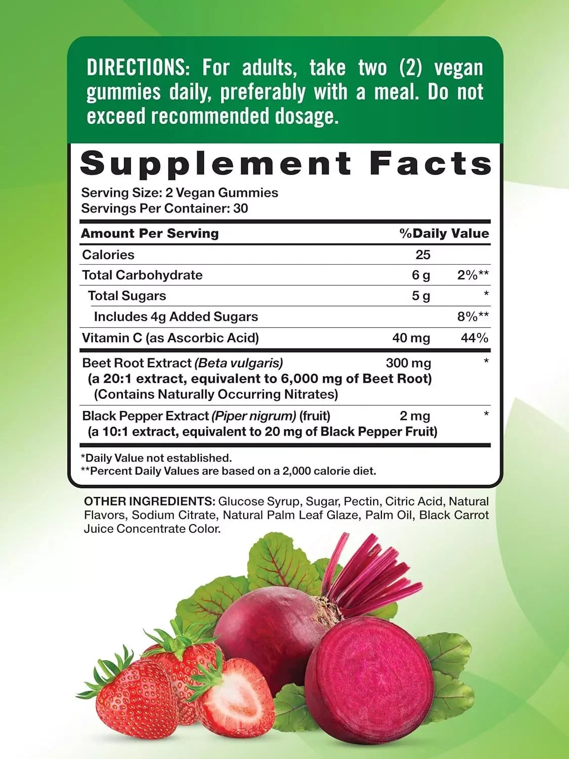 Nature's Truth Beet Root Gummies – 60 Ct | Superfood & Non-GMO Support - Exotic Pro