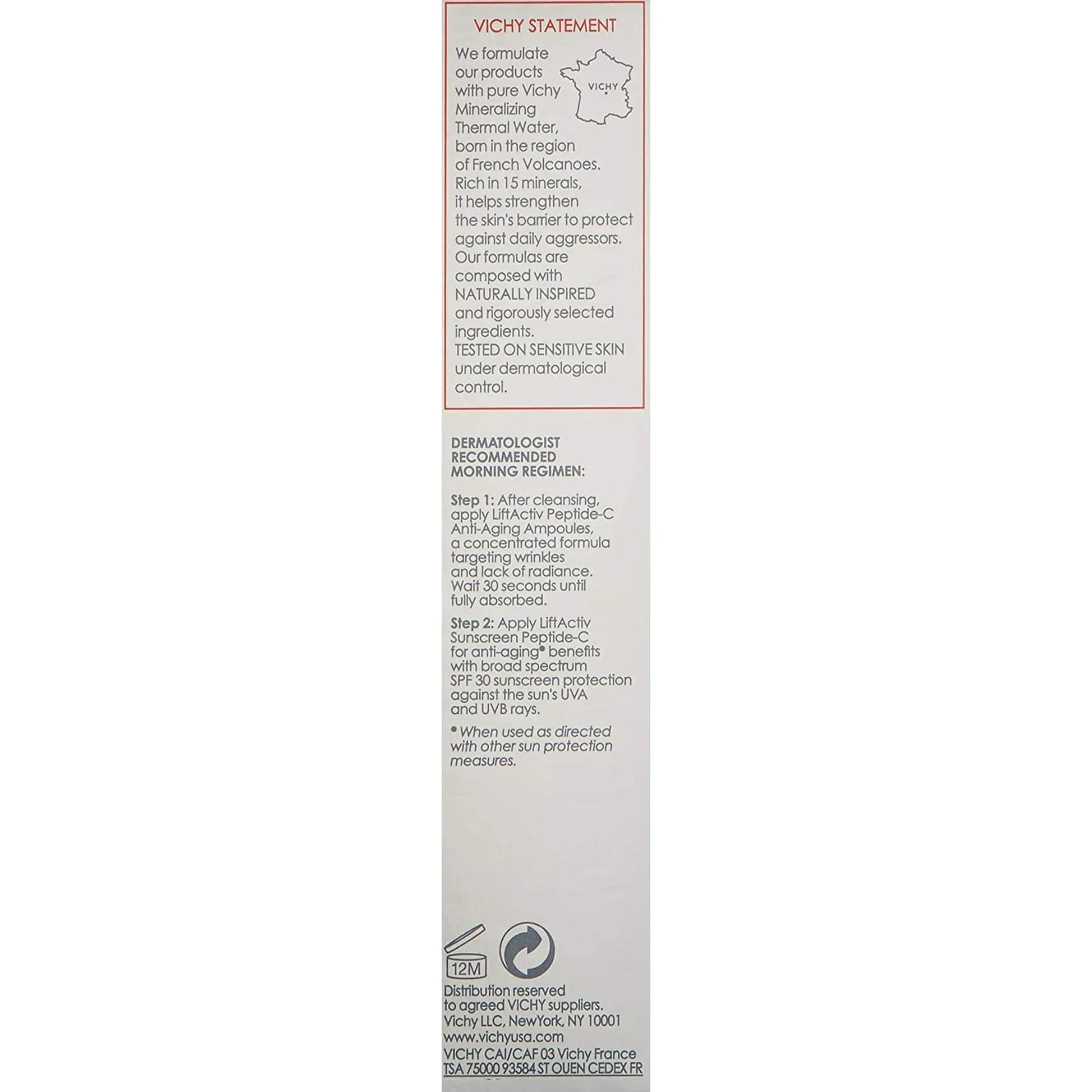Vichy LiftActiv Peptide-C Face Moisturizer with SPF 30, Anti-Aging Cream - Exotic Pro