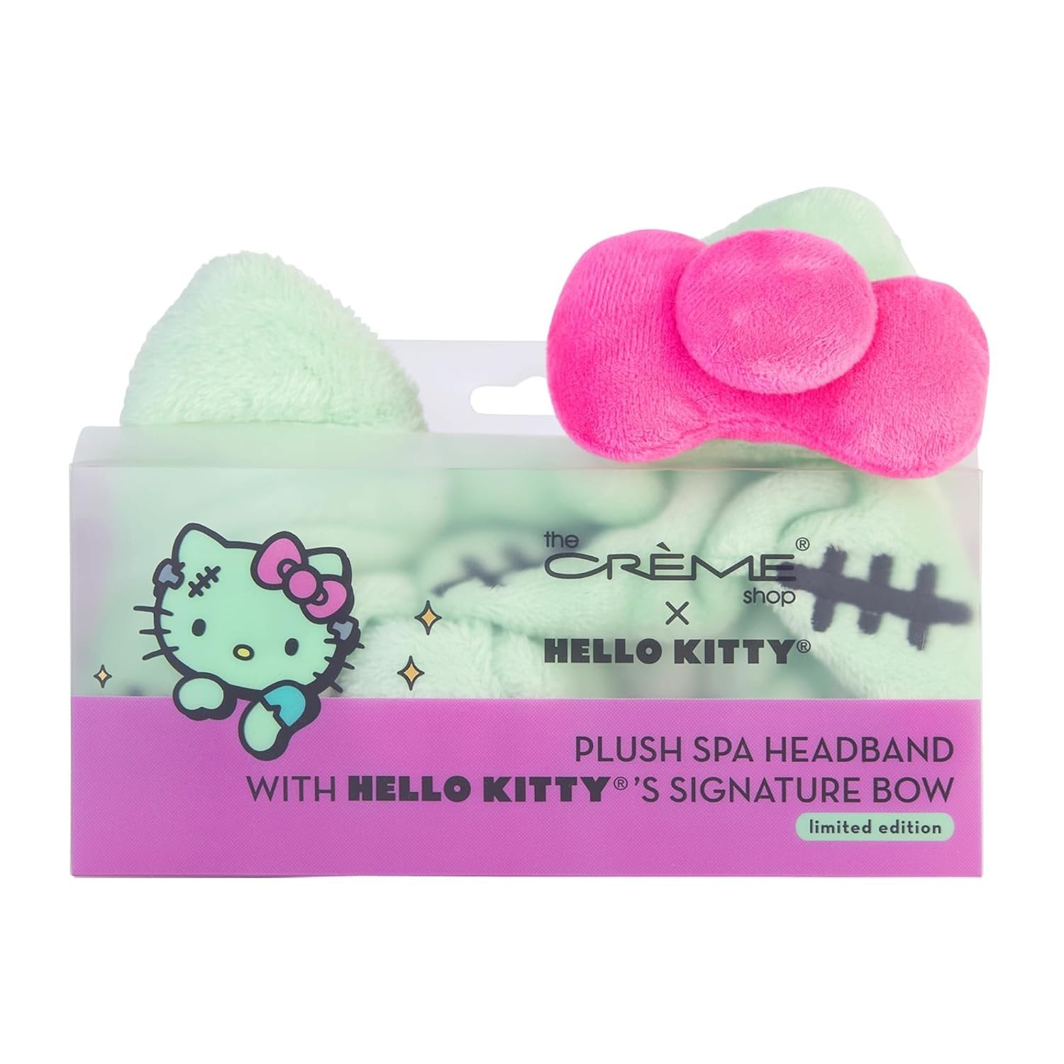 The Crème Shop x Hello Kitty Plush Spa Headband with Signature Bow