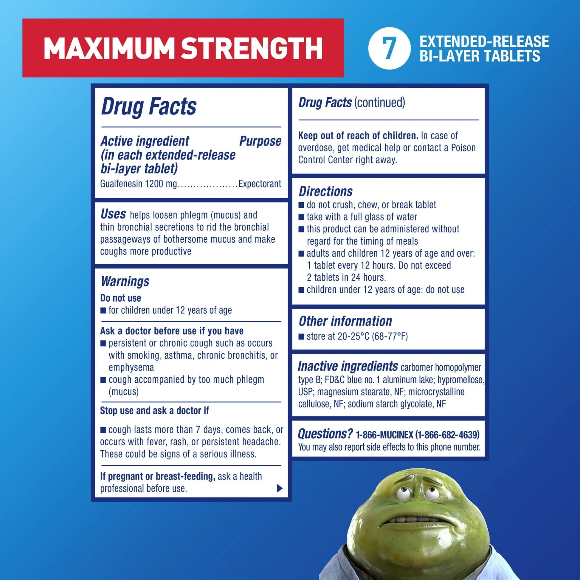 Mucinex 12 Hour Max Strength Expectorant Tablets – Mucus Relief, 7 Ct - Exotic Pro