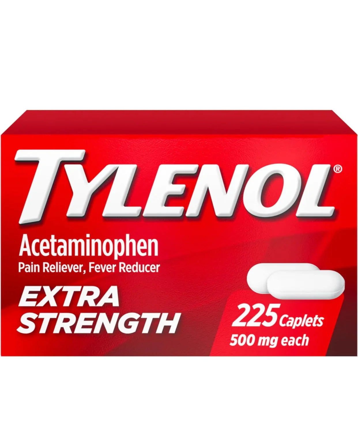 Tylenol Extra Strength Caplets with 500 mg Acetaminophen, 225 Ct - Exotic Pro