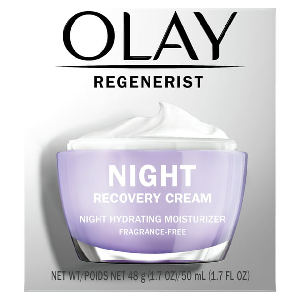 Olay Regenerist Fragrance-Free Night Recovery Face Moisturizer 1.7 oz - Exotic Pro