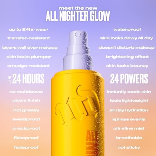 Urban Decay All Nighter Setting Spray Glow – 4 oz / 118 mL