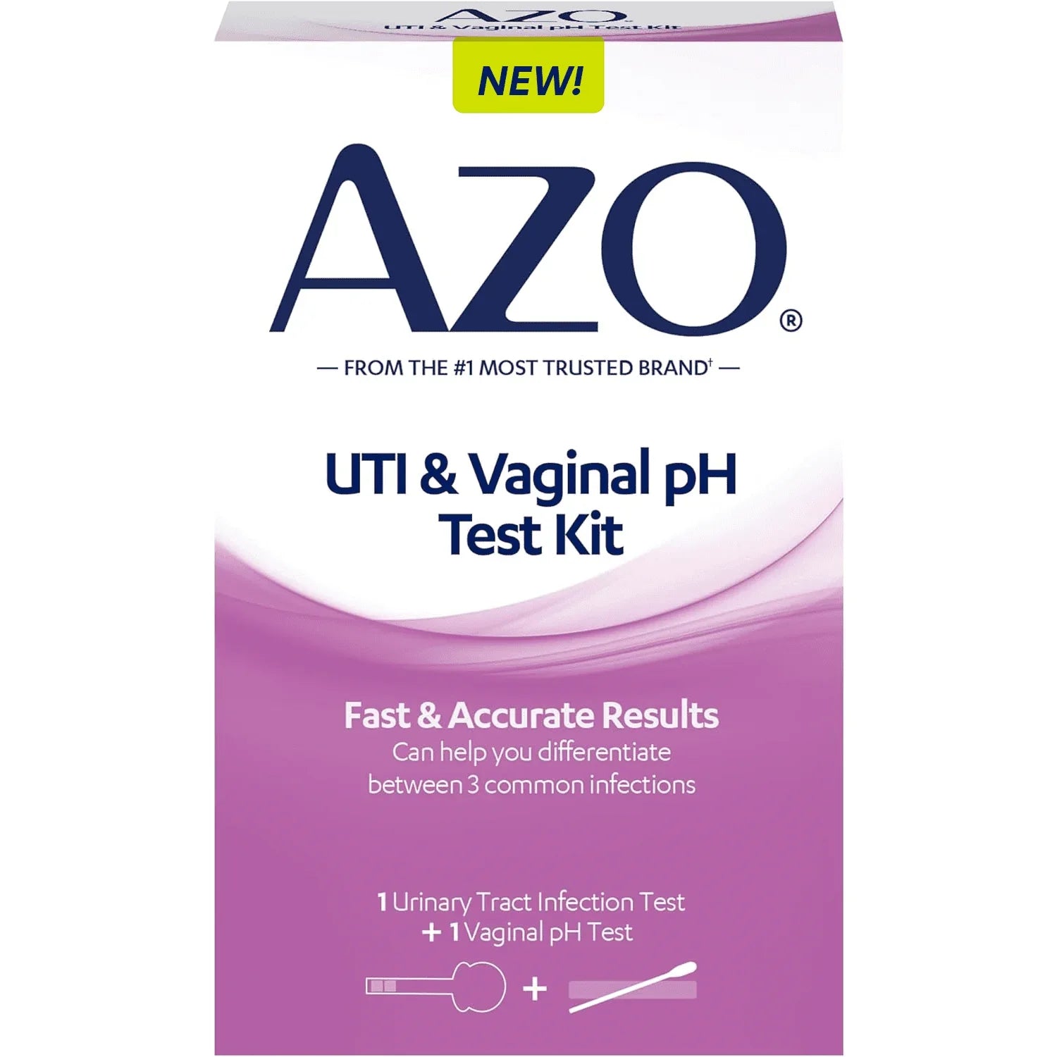 AZO UTI Test Strips & Vaginal pH At-Home Test Kit, 2 Ct, FSA/HSA Eligible - Exotic Pro