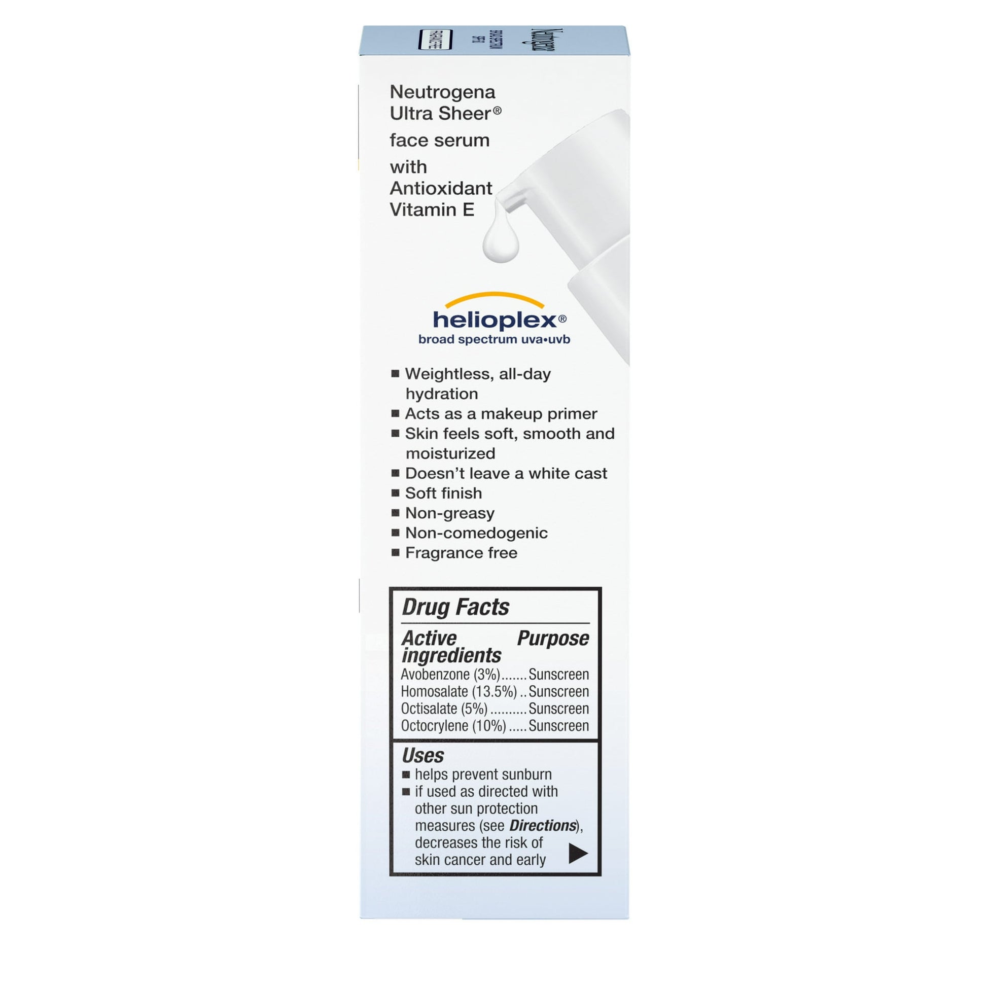 Neutrogena Ultra Sheer SPF 60 Moisturizing Serum – 1.7 oz - Exotic Pro