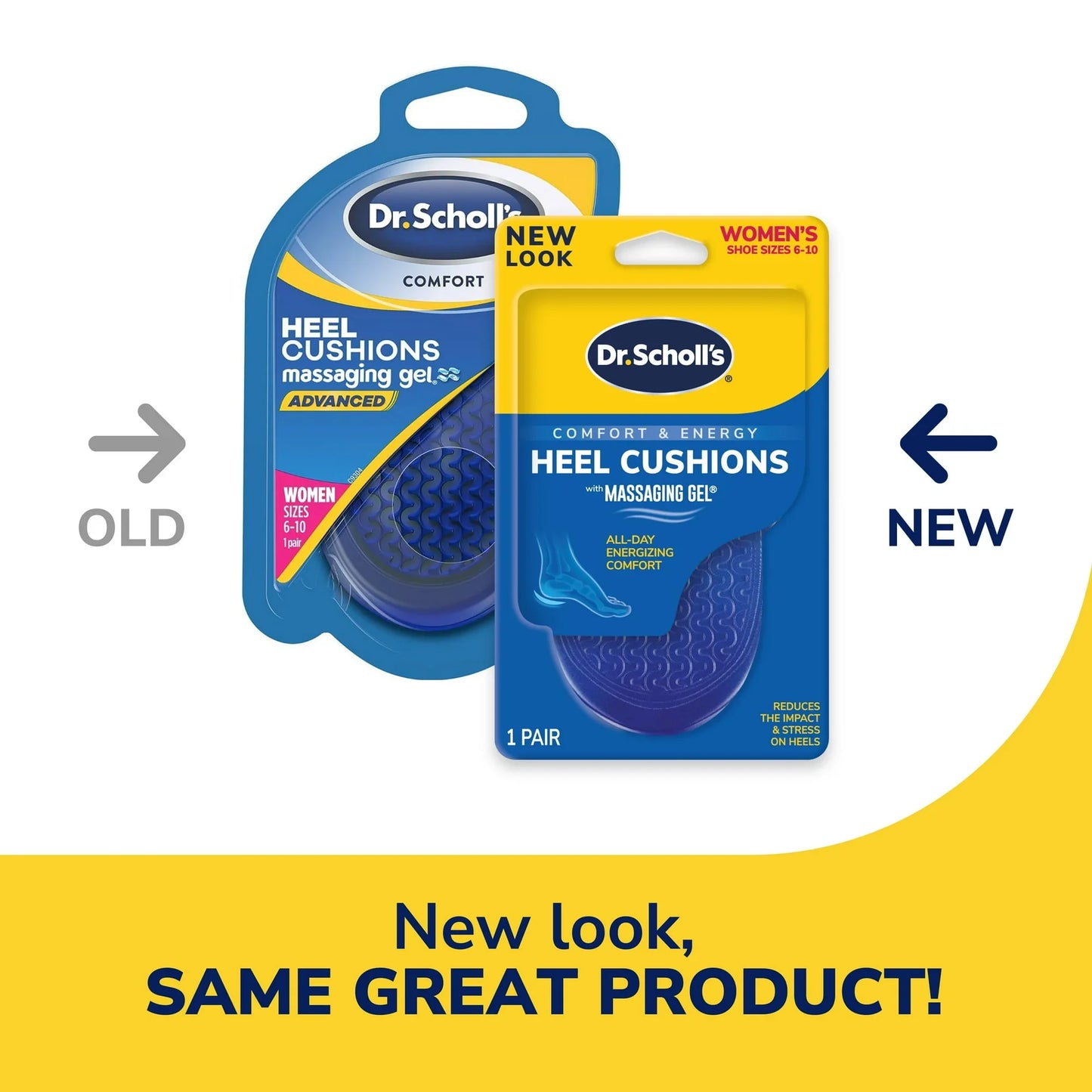 Dr. Scholl's Massaging Gel Heel Cushions for Women 6–10 | Pain Relief Inserts - Exotic Pro