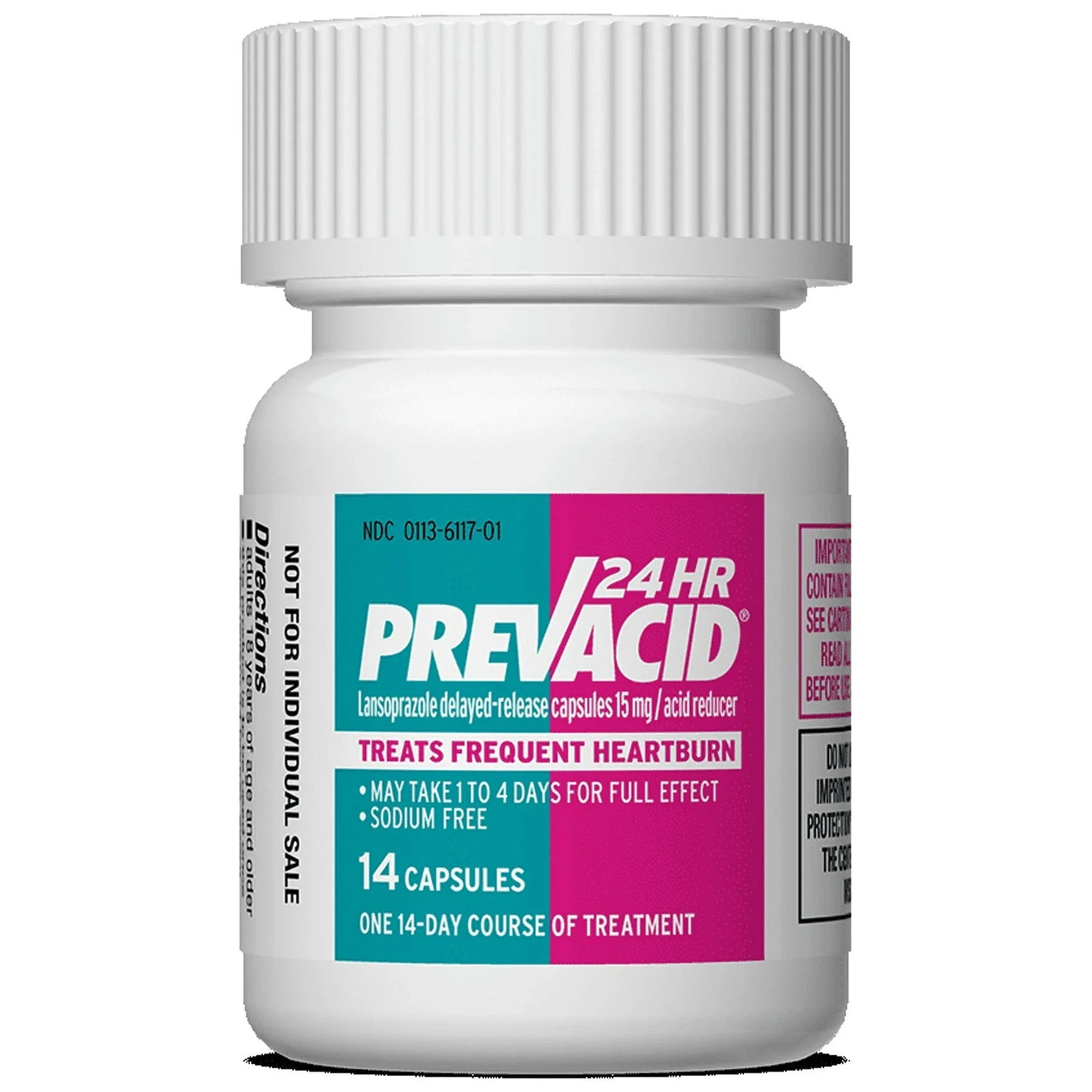 Prevacid 24HR Lansoprazole 15mg Acid Reducer – 42 Ct, Heartburn Relief - Exotic Pro