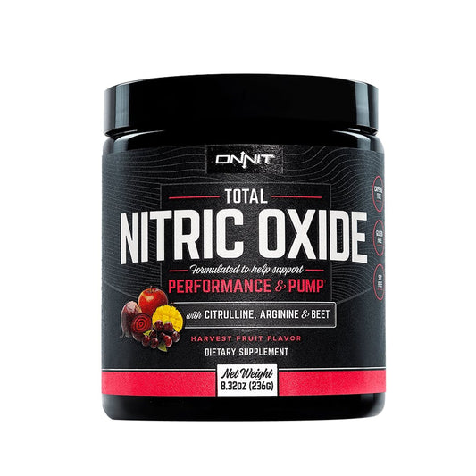 Onnit Total Nitric Oxide Supplement Harvest Fruit Flavor | 8.32 oz (236 g)