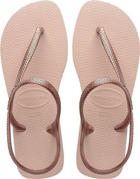 Havaianas Flash Urban Women's Slip-On Flip-Flops 7/8 Rose Gold - Exotic Pro