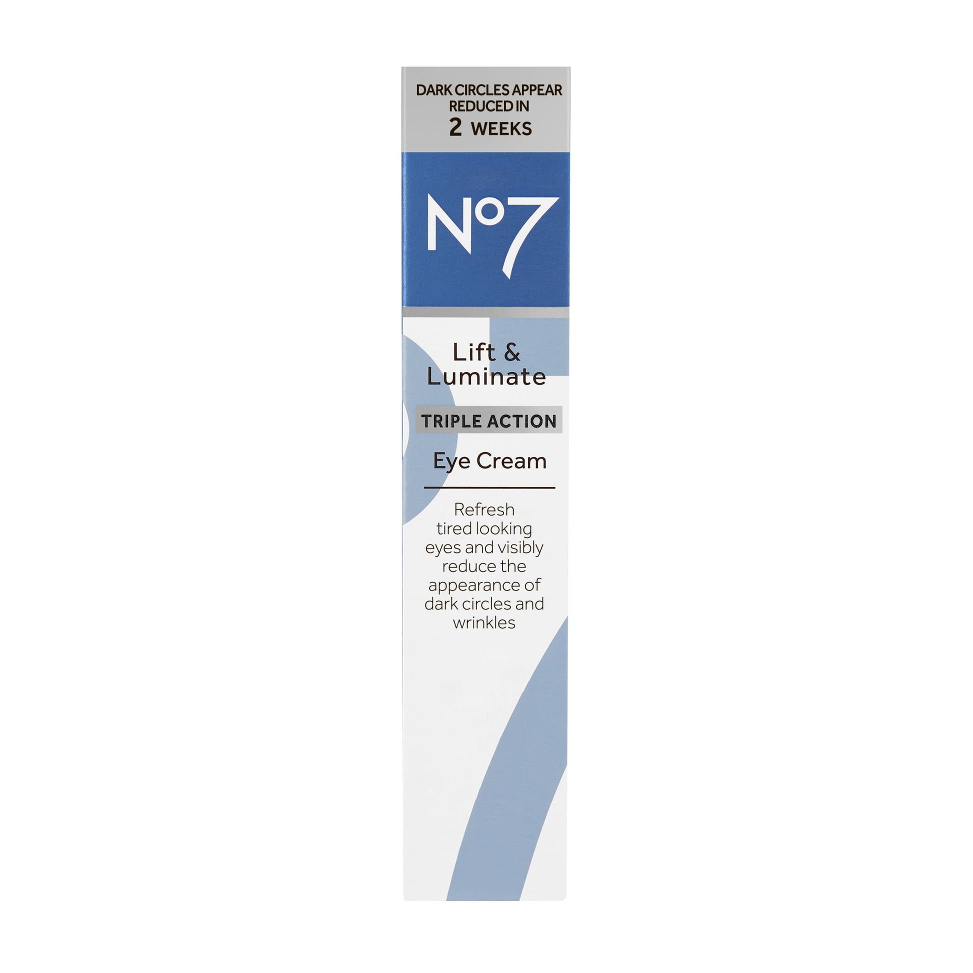 No7 Lift & Luminate Triple Action Eye Cream with Peptides & Vitamin C, All Skin Types, 0.5 oz - Exotic Pro