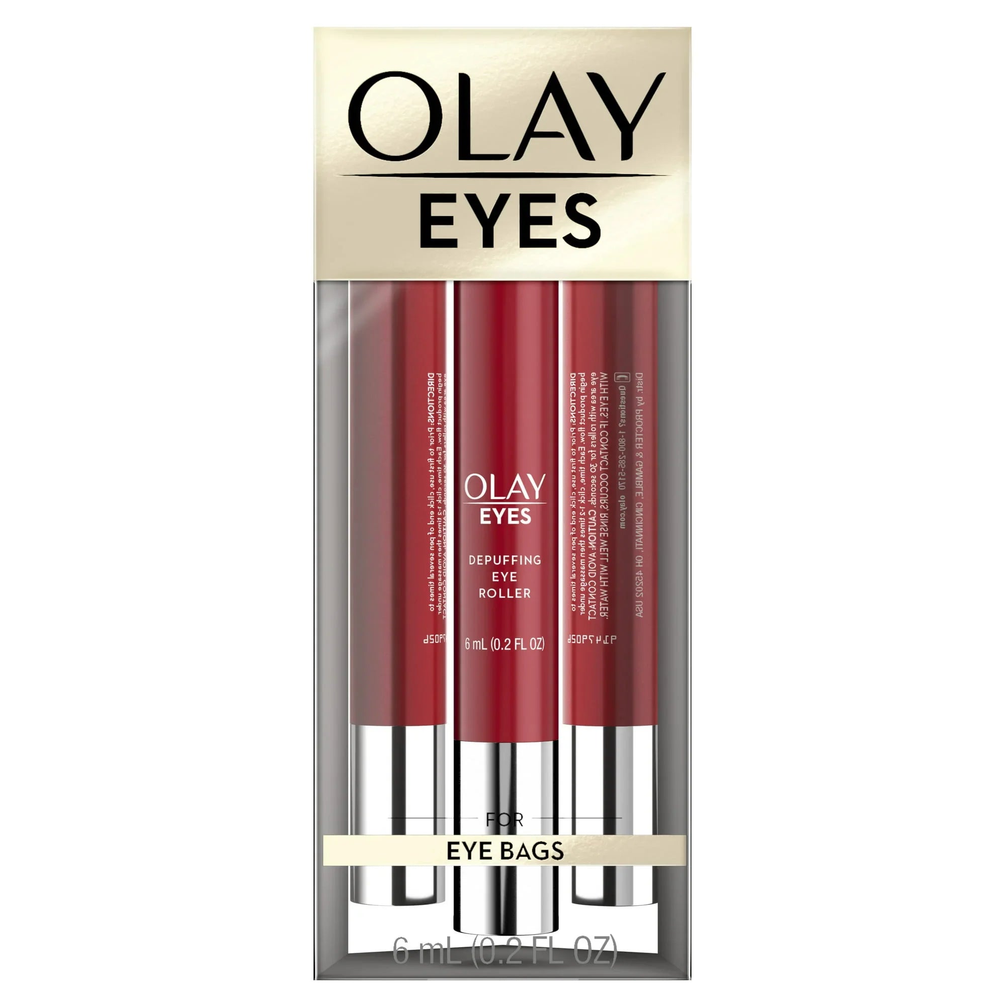 Olay Eyes Depuffing Eye Roller for Tired Skin, 0.2 fl oz - Exotic Pro