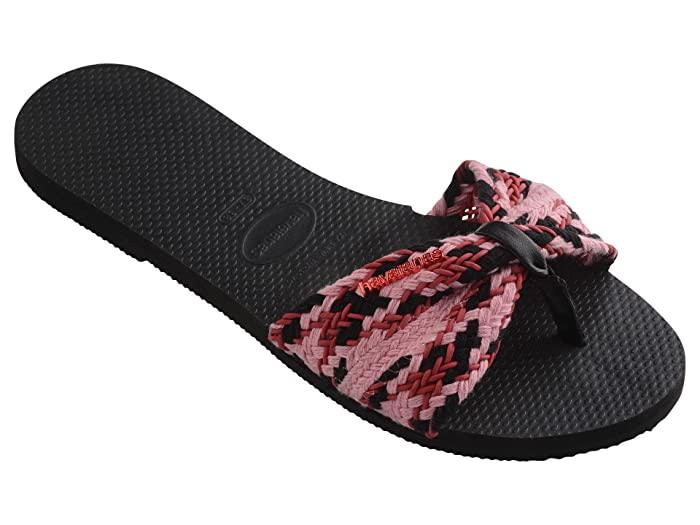 Havaianas St. Tropez Mesh Sandals – Black, Unisex Size 39/40 (US 7/8 M, 9/10 W) - Exotic Pro