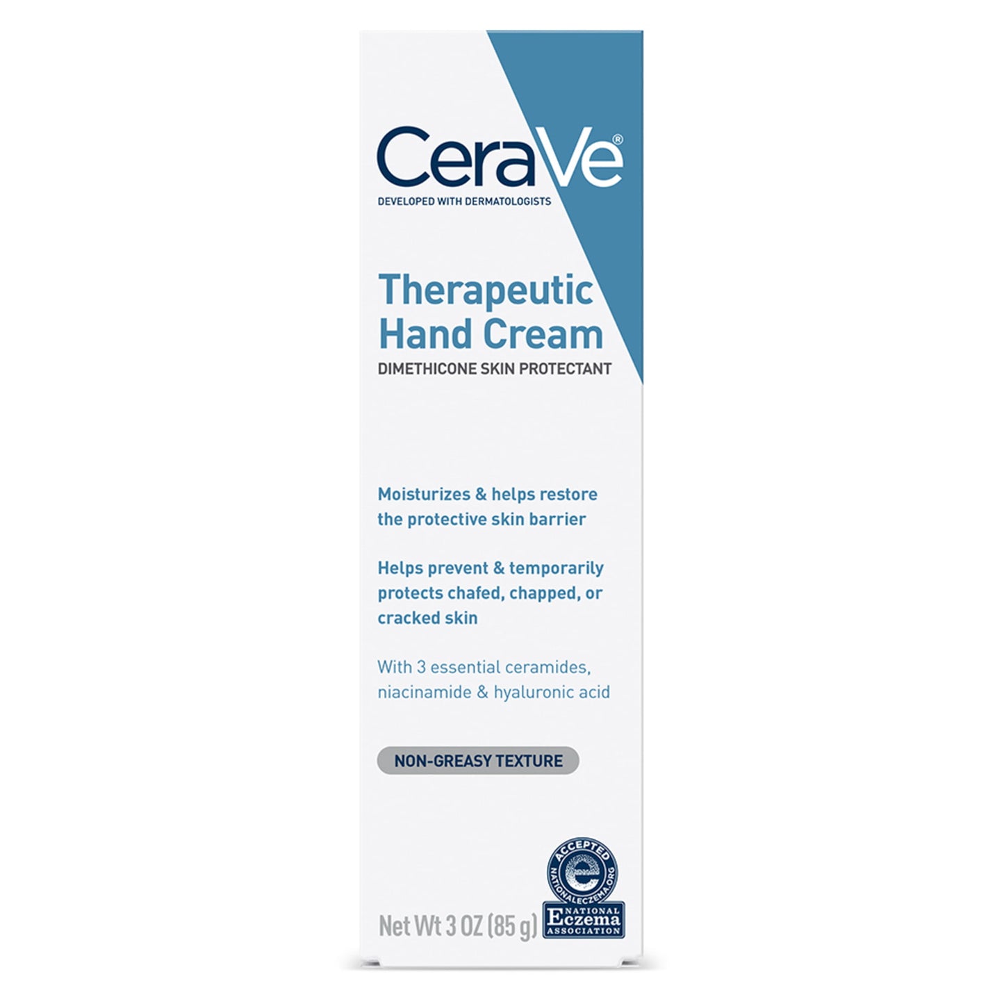 CeraVe Therapeutic Hand Cream Hyaluronic Acid Non-Greasy 3 oz - Exotic Pro