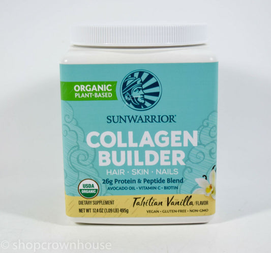 SunWarrior Organic Collagen Builder Powder, Tahitian Vanilla Flavor