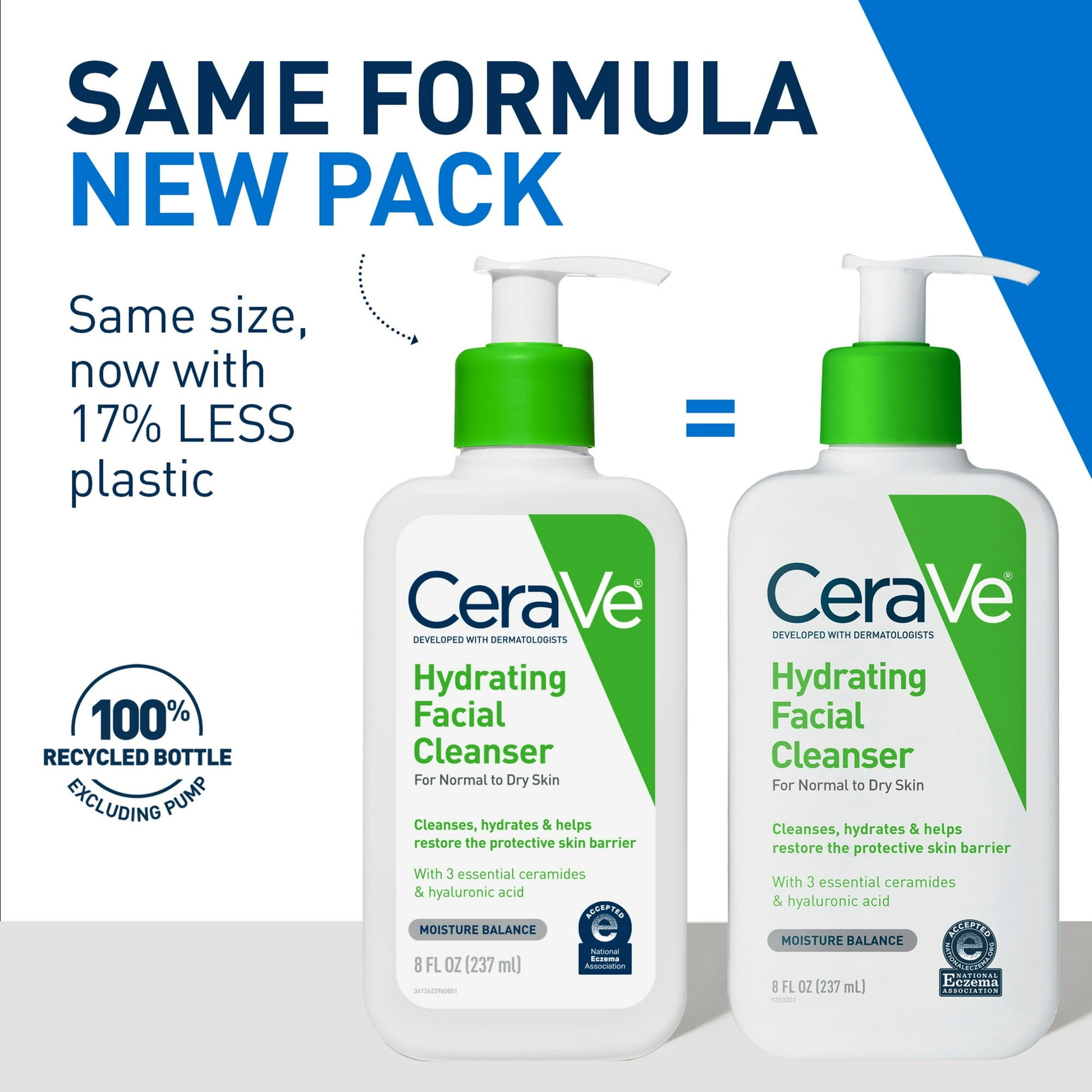 CeraVe Hydrating Facial Cleanser – Daily Face Wash for Dry Skin, 8 fl oz - Exotic Pro