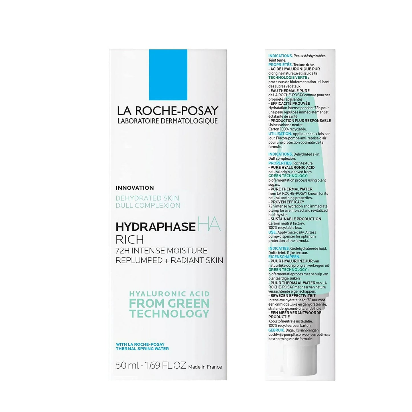 La Roche-Posay Hydraphase HA Rich Intense Moisturizer Hyaluronic Acid 1.7oz - Exotic Pro