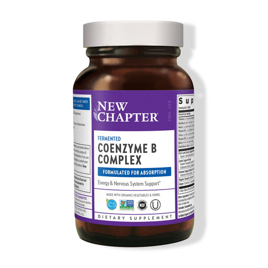 New Chapter Vitamin B Complex Fermented B12 B6 Biotin Organic 30 Ct