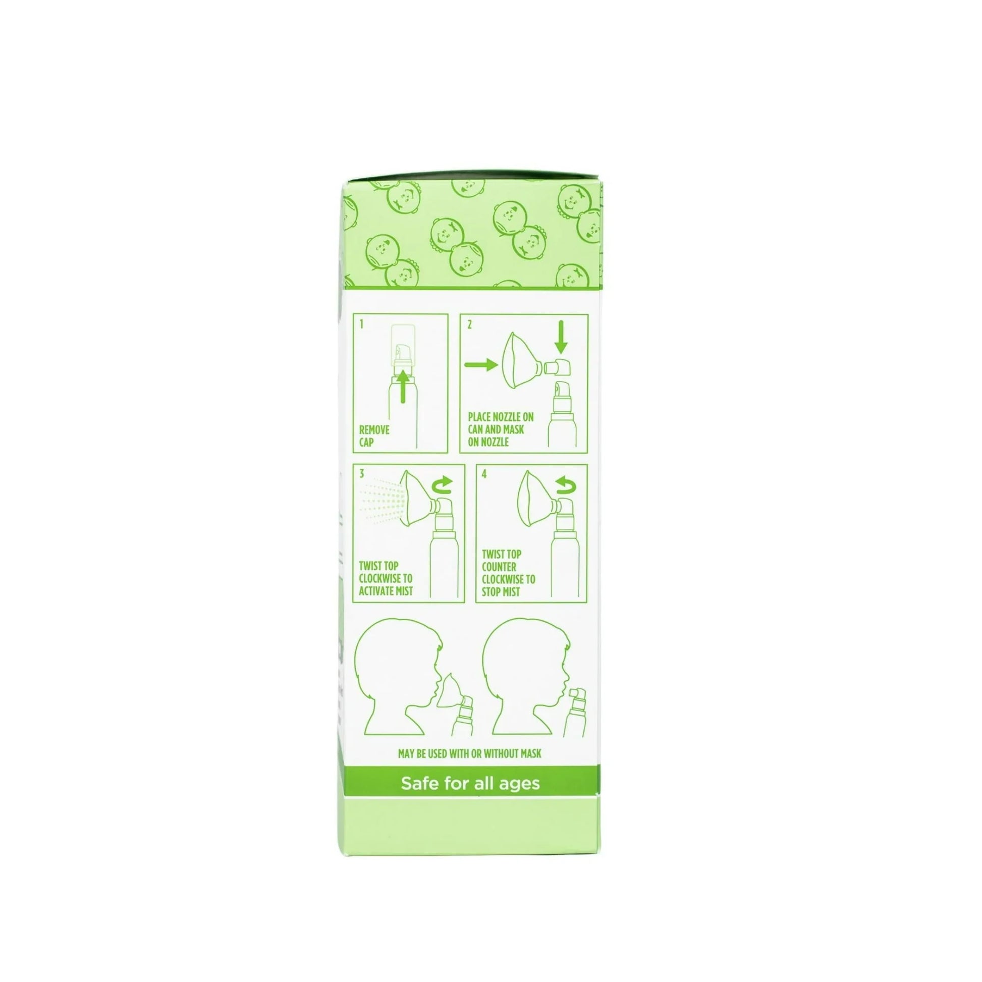 Boogie Micro-Mist Saline Inhaler – 1.7 oz | Gentle Nasal Moisturizer - Exotic Pro