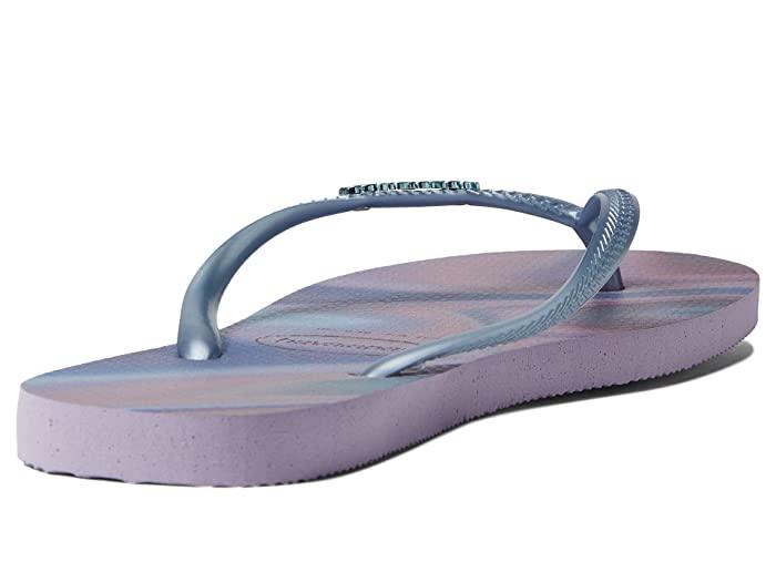 Havaianas Slim Iridescent Women's Flip Flops – Quiet Lilac, EU 37-38 US 7/8