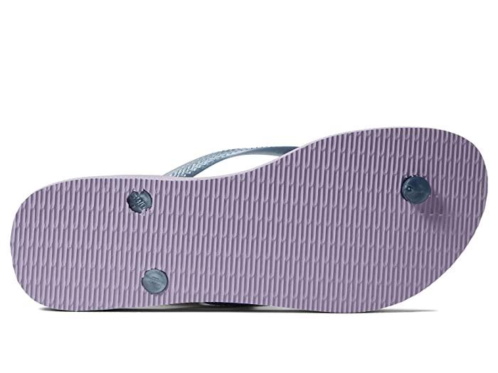 Havaianas Slim Iridescent Women's Flip Flops – Quiet Lilac, EU 37-38 US 7/8