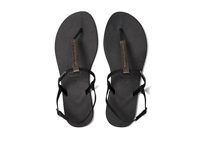 Havaianas Women's You Rio Black Sandals – Size 9.5, Ankle Strap Comfort - Exotic Pro