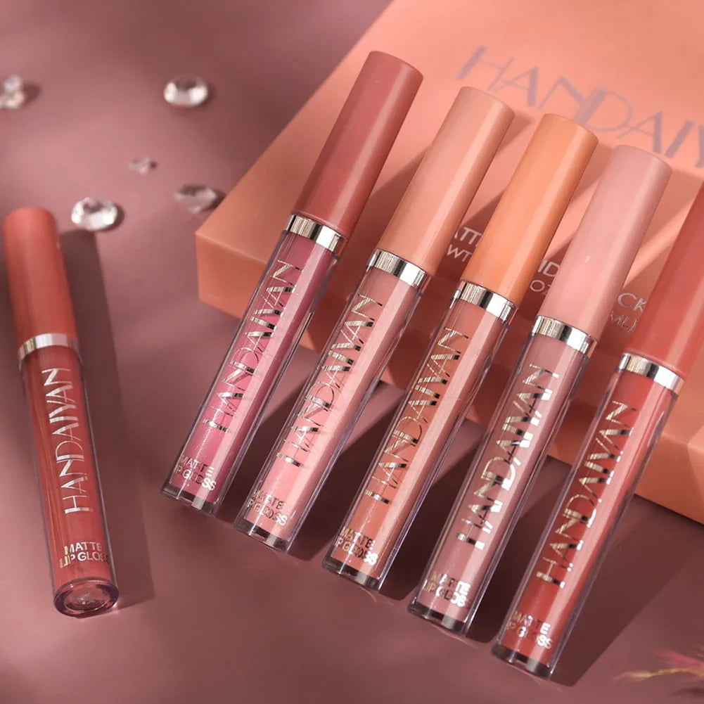 Handaiyan Matte Autumn Winter Set Liquid Lipstick - 6x2.5ml - 6 Pack - Exotic Pro
