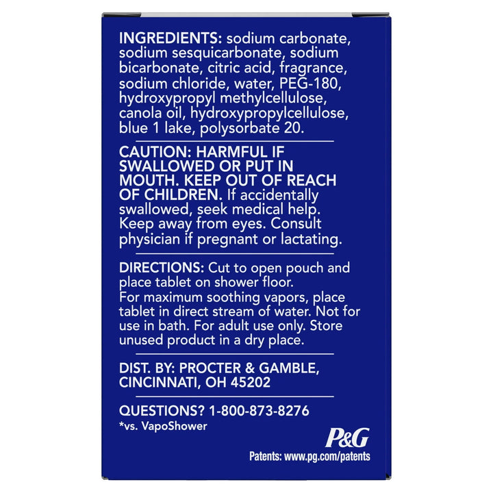 Vicks VapoShower Max – Menthol Eucalyptus Shower Steamers, 4 Ct - Exotic Pro