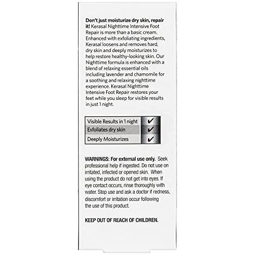 Kerasal Nighttime Foot Repair – Cracked Heel Ointment, 1 oz - Exotic Pro