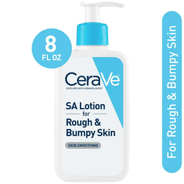 CeraVe SA Moisturizing Body Lotion with Salicylic Acid and Lactic Acid for Rough and Bumpy Skin, 8 oz - Exotic Pro
