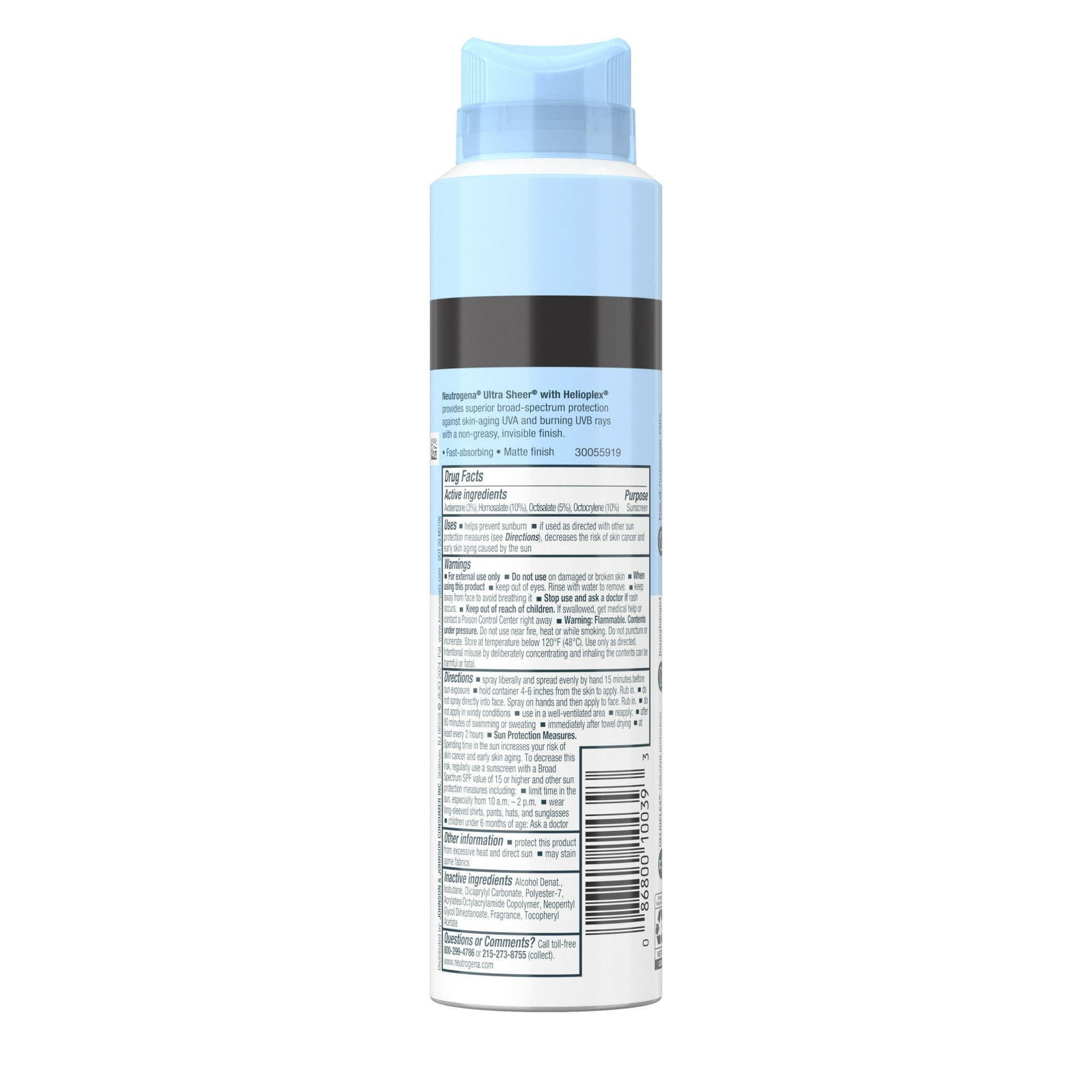 Neutrogena Ultra Sheer Sunscreen Spray SPF 45, Lightweight Formula, 5 oz - Exotic Pro