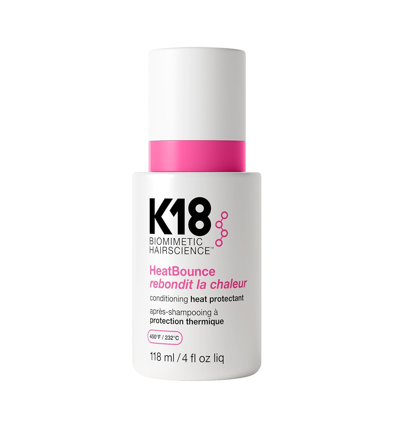 K18 Biomimetic Hairscience HeatBounce Conditioning Heat Protectant – 4 oz