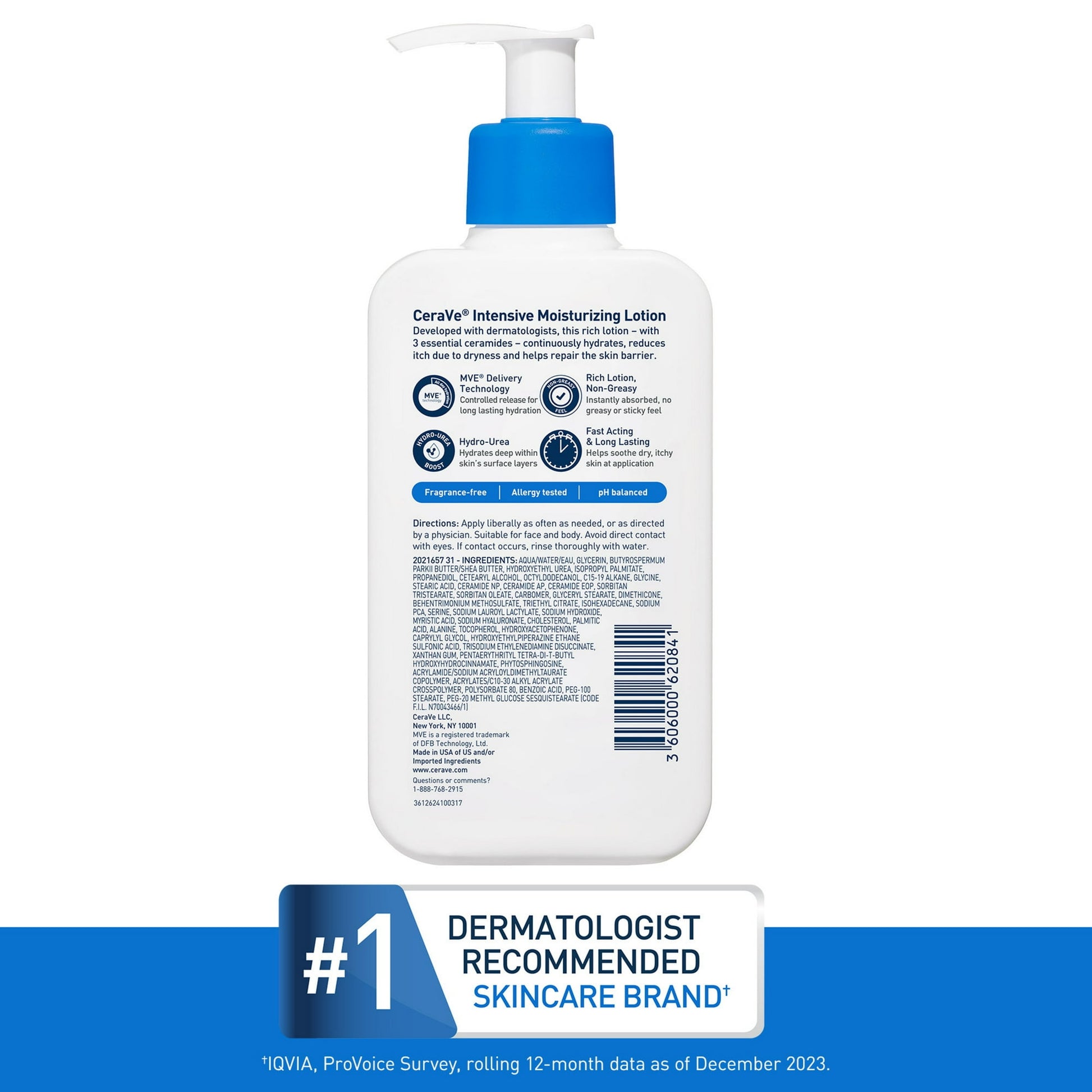 CeraVe Intensive Moisturizing Lotion + Itch Relief for Dry to Very Dry Skin - Exotic Pro