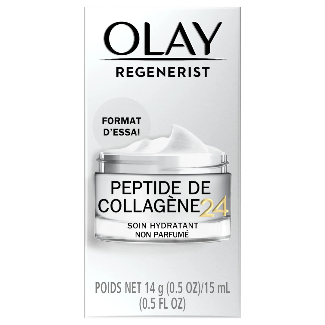Olay Regenerist Collagen Peptide 24 Face Moisturizer, Trial Size, 0.5 oz - Exotic Pro