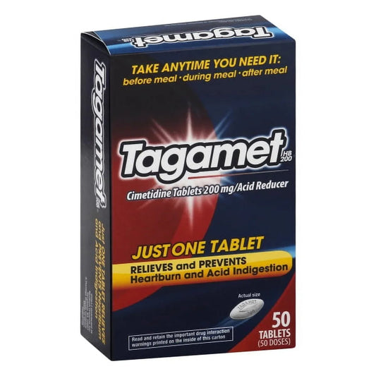 Tagamet Acid Reducer 200 mg, 50 Tablets - Exotic Pro