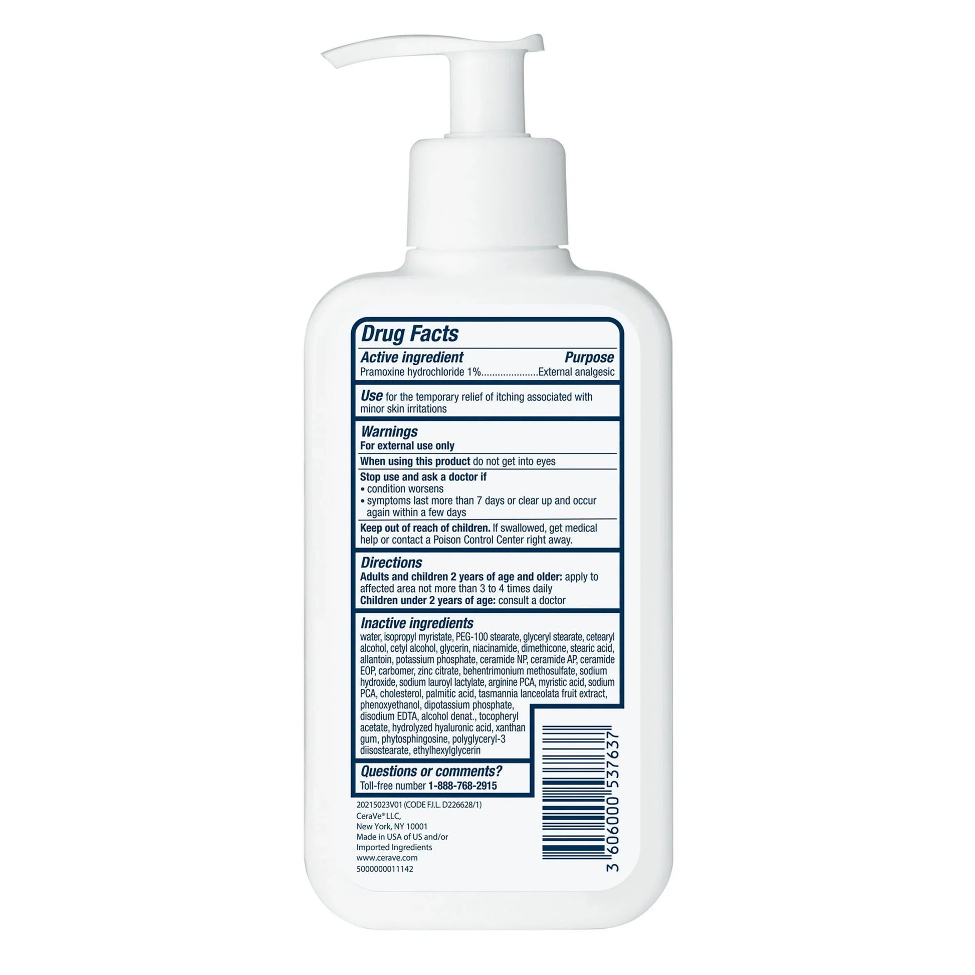 CeraVe Itch Relief Moisturizing Lotion for Dry & Itchy Skin, Steroid-Free, 8 oz - Exotic Pro