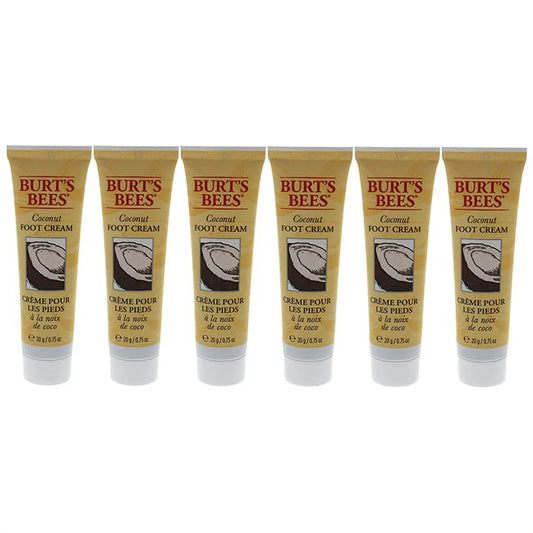 Burt's Bees Coconut Foot Cream with Vitamin E 0.75 oz Pack of 6 - Exotic Pro