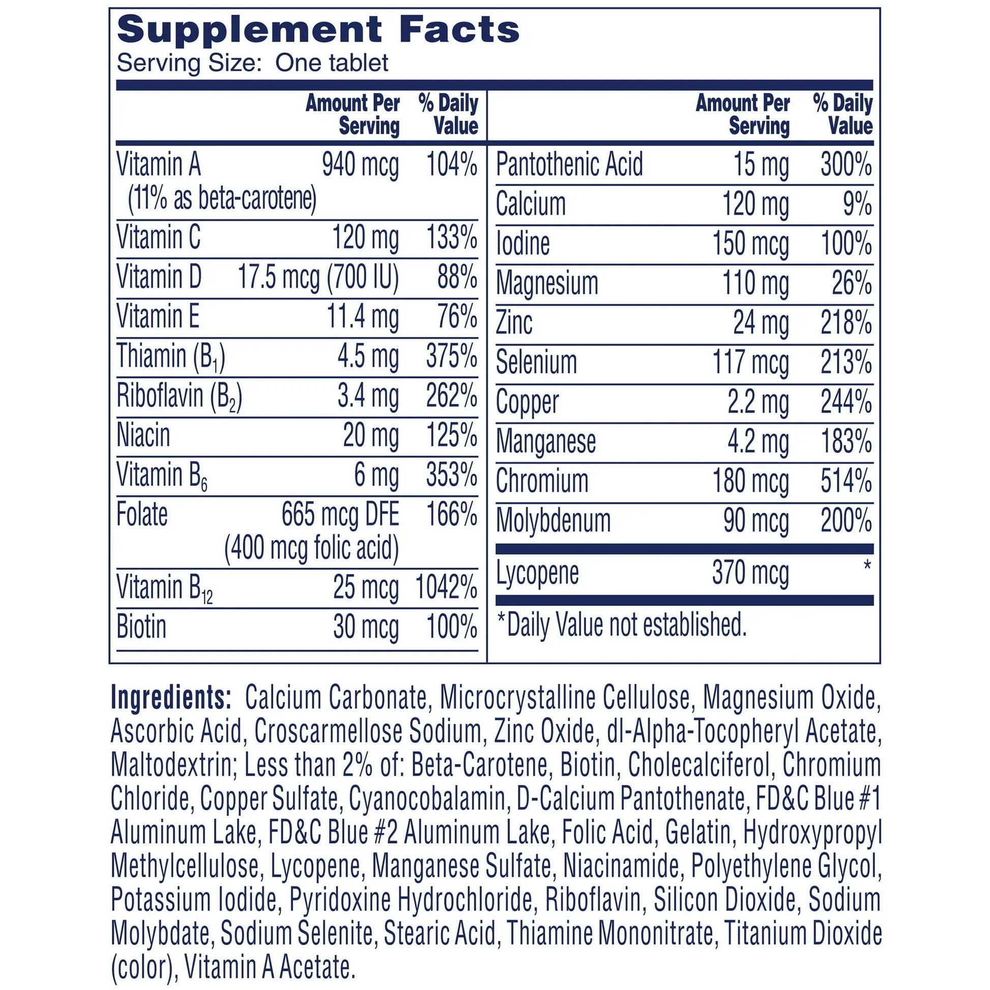One A Day Men’s 50+ Multivitamin – Complete Daily Support, 200 Ct - Exotic Pro